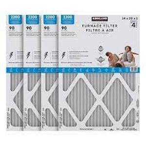 lot 64 image: Kirkland Signature 2200 High Performance Furnace Filters, 4-pack - 14x24x1