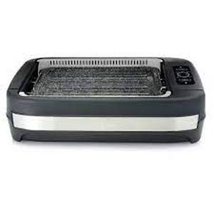 lot 68 image: Paula Deen 1500W GranIT Smoke Reducing Ceramic Tabletop Indoor Grill wFan, Blue
