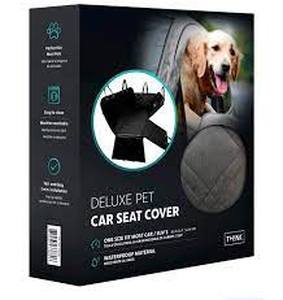 lot 80 image: Think Design Deluxe Pet Car Seat Cover, Black