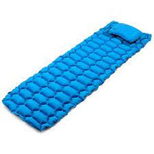 lot 82 image: Cascade Mountain Tech Insulated Sleeping Pad with Pillow - Blue
