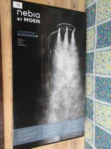 lot 79 image: Nebia by Moen Spa Shower Rainshower, Matte Black
