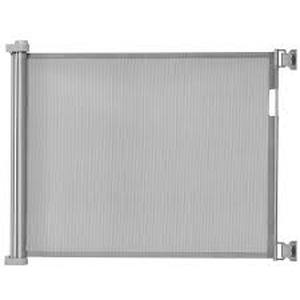 lot 99 image: JSK Retractable Baby Gate, Extra Wide Safety Kids or Pets Gate, 33 55 Wide, Mesh Safety Dog Gate for Stairs, Indoor, Outdoor, Doorways, Hallways (gray)