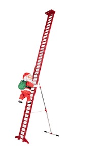 lot 100 image: Mr Christmas - 10 Outdoor Super Climbing Climbing Santa