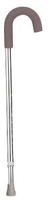 lot 107 image: Drive Medical Round Handle Aluminum Walking Cane With Foam Grip, Silver