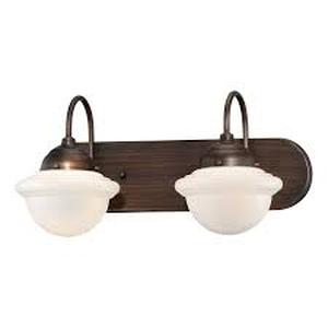 Neo-Industrial 2 Light Bathroom Vanity Light  5412- Rubbed Bronze