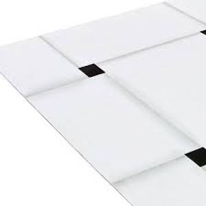lot 30 image: ACHIM Retro 12 in. W x 12 in. L Woven Marble WhiteBlack Peel and Stick Vinyl Tile Flooring (60 sq. ft.)