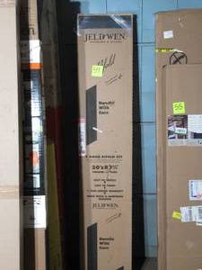 lot 54 image: JELD-WEN 30 in. x 80 in. Camden White Painted Textured Molded Composite Closet Bi-fold Door