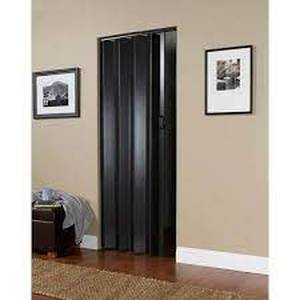 lot 79 image: Spectrum Oakmont 36 in. x 80 in. Espresso Vinyl Accordion Door with Hardware
