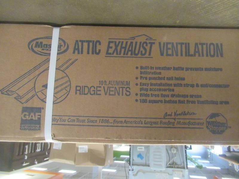 10 Aluminum Ridge Vents in Brown (SLIGHTLY CRUSHED ON 1 SIDE)