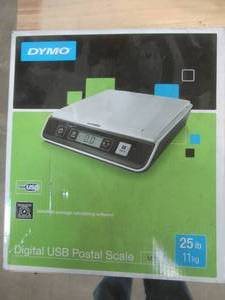 DYMO Digital USB Postal Scale, 25 lb Capacity - USED in Warehouse, Worked at last point of use, SOLD AS IS