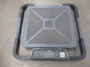 Dymo S100 Portable Digital USB Shipping Scale, 100 Lb. Capacity - MISSING POWER ADAPTER, USED in Warehouse, In nice Working Condition, SOLD AS IS