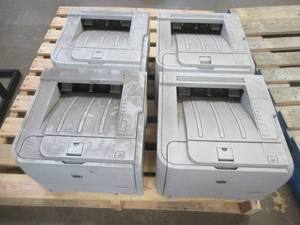 (4) HP LaserJet P2035 Printers - Missing Power Adapter and Printer Cords, Worked at Last Usage. USED in Retail Office, SOLD AS IS