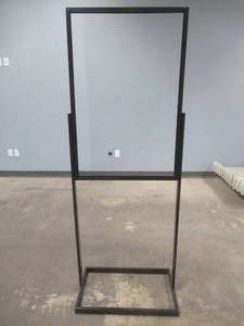 Retail Poster Display Sign Stand, Approximately 15 x 26 x 70 Tall - Used in Retail Store, SOLD AS IS