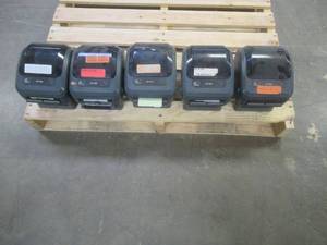 (5) Zebra ZP 505 Direct Thermal Desktop Label Printers - Missing Power Adapters, Used in Warehouse, Worked when last used, SOLD AS IS