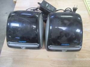 (2) DYMO LabelWriter 4XL, Desktop Thermal Label Printers, With Power Adapters - In nice working condition, Used in Warehouse, SOLD AS IS