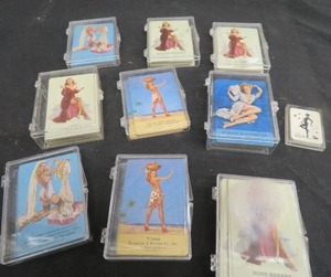 VINTAGE PIN-UP GIRL ADVERTISMENT PLAYING CARDS