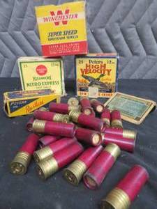 VINTAGE AMMO  ADVERTISING BOXES