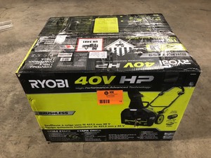 RYOBI 40V HP Brushless 18 in. Single-Stage Cordless Electric Snow Blower with 6.0 Ah Battery and Charger, Open Box, Review all pictures