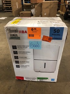 Toshiba 50-Pint 115-Volt ENERGY STAR MOST EFFICIENT Dehumidifier with Continuous Operation Function covers up to 4,500 sq. ft., Customer return, May have scratches, Review all pictures