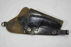 lot 69 image: Hunter Corp US Black Leather Handgun Holster