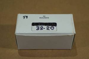 lot 80 image: 49 .32-20 WCF 100 Gr SP Ammo