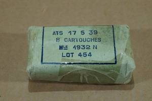lot 83 image: 8 Military Surplus 8mm Lebel Ammo