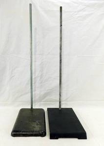 lot 43 image: Lot of 2 Ring Stands 6 inch x 12 inch