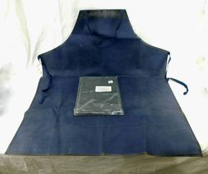 lot 84 image: Lot of 2 Rubberized Cloth Apron PVC Coated Cloth  - Various Sizes