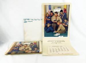 lot 24 image: Lot of 18 Boy Scouts of America 1989 2023 You Can Do It Calendars Art by Joseph Csatari