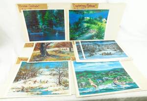 lot 25 image: Lot of 7 John Berkey Prints including Broken Solitude, Exploring Nature and more