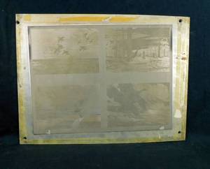 lot 20 image: Vintage David Maass Wildlife Images Magnesium Embossing Plate including Ducks, Geese and Pheasants