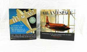 lot 15 image: Set of 2 National Air and Space Museum Books - 2007 Fly Now and 2008 Air and Space