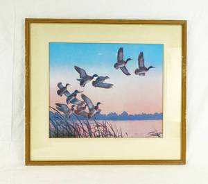 lot 6 image: Vintage Framed Richard E Bishop Print