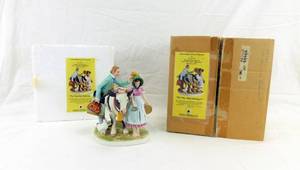 lot 48 image: Vintage 1982 Limited Edition Norman Rockwell The Traveling Salesman Traveling Salesman Series Figurine