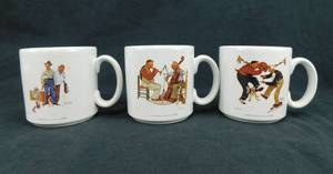 lot 94 image: Lot of 7 Norman Rockwell Old Timers and Fisherman Series