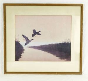 lot 7 image: Vintage Framed Richard E. Bishop Print
