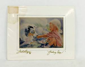 Feeding Tess 8x10 Signed and Matted Print by Julie Rogers