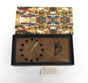 Vintage 1978 Ak-Sar-Ben Thoroughbred Racing Association Horse Themed Clock