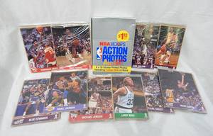 Lot of 45 New Vintage 1990 NBA Hoops Action Photos Individually Sealed
