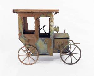 Vintage Copper Model T Music Box Made in British Crown Colony Hong Kong