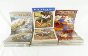 Lot of 60 1995 2023 Calendars Including National Parks, Norman Rockwell and Puppies