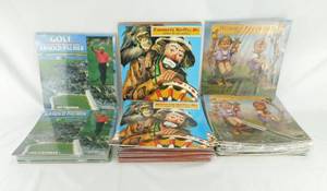 Lot of 50 1995 2023 Calendars Including Gold Around the World With Arnie Palmer, Emmett Kelly Jr and Hummel Figurines