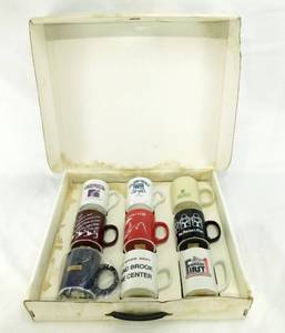 Vintage Mug Sample Kit - The Glass American Line Contains 9 Mugs including Joffrey Ballet and Connecticut Audubon Society