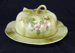 Vintage Hand Painted Nippon Butter Dome