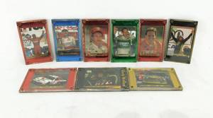 Lot of 9 Vintage 1993 HI-PRO MKTG, INC Nascar Trading Cards in Cases including Kyle Petty, Rusty Wallace and More