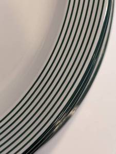 lot 35 image: Dansk Green and White Side Plate Set
