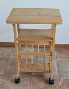 lot 30 image: Rolling Side Table