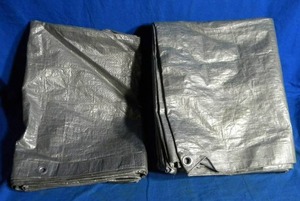 lot 73 image: 2 Gray Tarps
