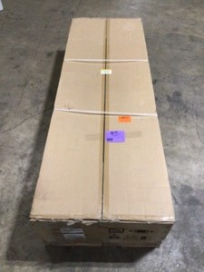 lot 4 image: Husky Ready-to-Assemble 24-Gauge Steel Freestanding Garage Cabinet in Black (48 in. W x 72 in. H x 18 in. D), Open Box, Review all pictures