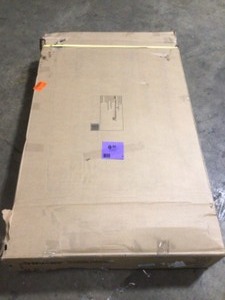 lot 8 image: Husky 52 in. Adjustable Height Work Table in White, Open Box, Review all pictures